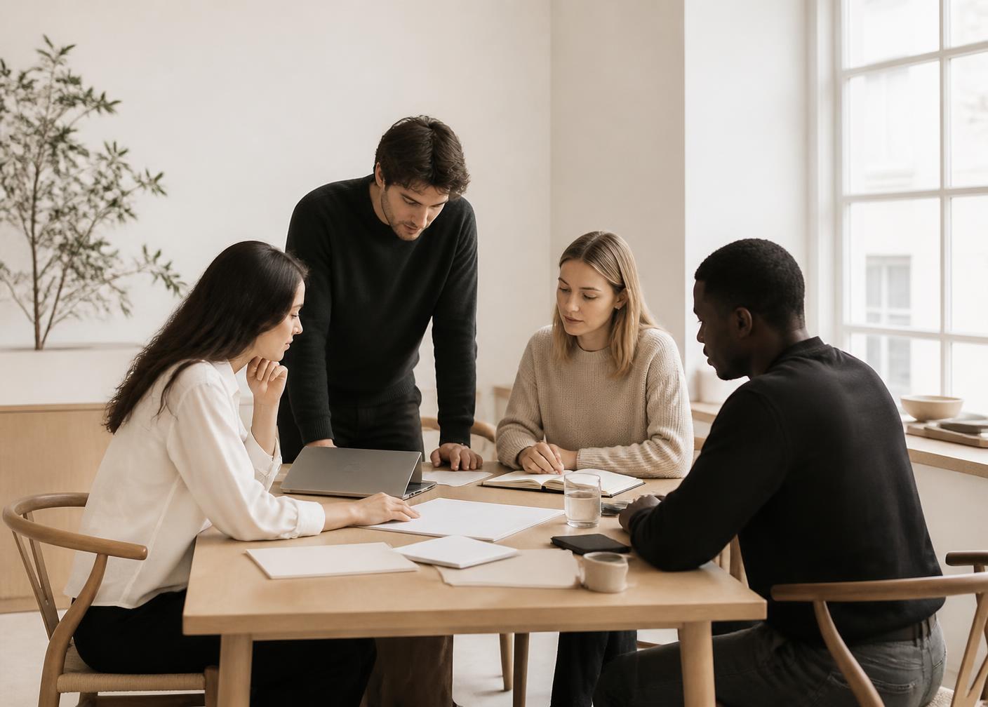 Équipe en réunion de travail